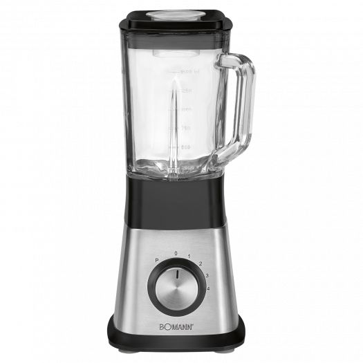 Bomann UM 1374 CB Blender - 1.5L - 650W - Zwart/RVS
