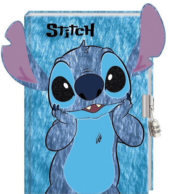 Interstat Stitch Pluche Dagboek met Cijferslot