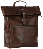 LEONHARD HEYDEN Roma Rucksack Rolltop 5371 Leren rugzak donkerbruin