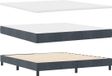 vidaXL Boxspring Bed met Hoofdeinde Donkergrijs 200 x 180 cm Fluweel