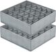 GELLDG 2 Pièces Organisateurs de tiroirs pour armoires - Boîtes de rangement avec 24 compartiments - Gris