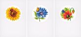 Vervaco Wenskaart kit Zomerbloemen set van 3