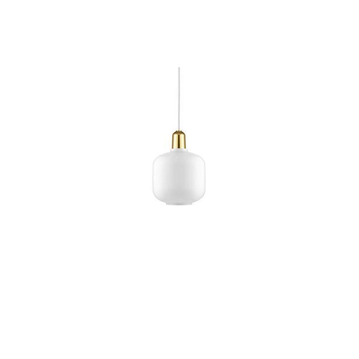 Normann Copenhagen - Amp Lamp Small White Brass EU