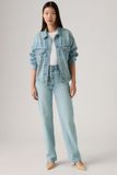 Levi's Ribcage Jean Longueur Totale - Femme - 28X30 - Lichte wassing / Blasted Stone Clean Psk