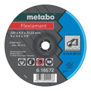 Metabo Flexiamant 115x6,0x22,23 staal - Grofslijpschijf - 25 stuks