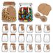 Omgoods - Set de 20 bocaux en verre avec couvercles, 200 ml