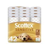 Scottex Sensitive toiletpapier, 42 rollen