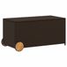 Syfax Keter Tuinbox met wielen 190 L poly rattan bruin
