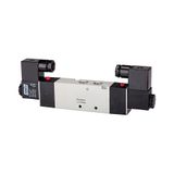 Riegler 5/3-wegventiel, elektropneumatisch, 4 V, midden ontlucht, M5, 24 V DC