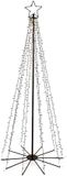 Luca Lighting Kerstboom met Verlichting - Kerstversiering met 560 LED's en Afstandsbediening - Kerstboom met LED en Timer- en Dimfunctie - H185 x D75 cm - Zwart