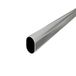 MS Beschläge Strijkstang, ovaal, 30x15mm, kledingstang, verchroomd staal, garderobestang, kaststang, wandhouder, kledinghouder (zonder wandhouder, 1,15 meter)