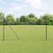 Grillage hexagonal avec poteaux 25 x 1,6 m Acier revêtu de PVC Gris