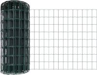 vidaXL Euro-hek - met palen - 10 x 0,6 m - PVC-Coated - Staal - Groen