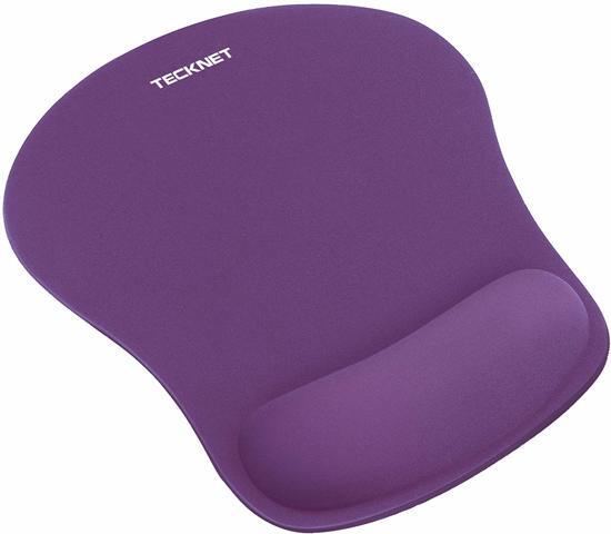 Tecknet Muismat met polssteun - Gelkussen - 23.5*19.5*0.2cm - Paars