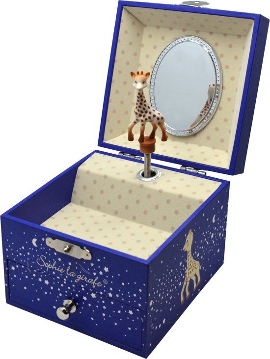 Sophie de Giraf Music Box Square - Stars (glow in the dark)