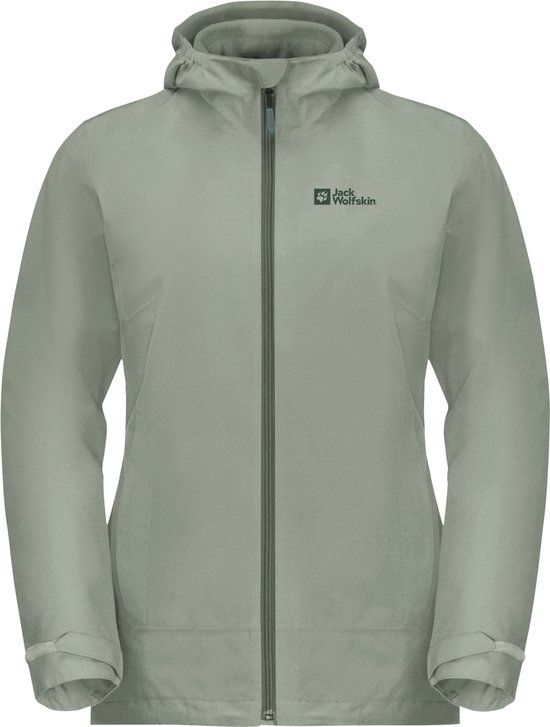 Jack Wolfskin MOONRISE 3IN1 JKT W Dames Outdoorjas - mint leaf - Maat M - Winter 2025