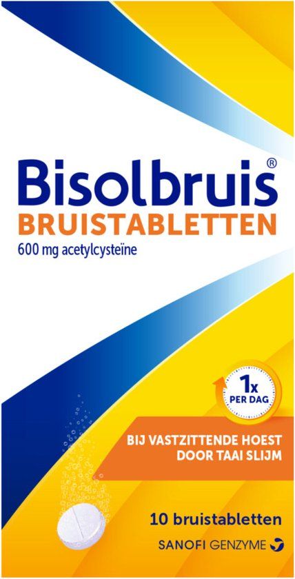 Bisolvon Bisolbruis - 1 x 10 bruistabletten