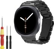 kwmobile RVS horlogebandje voor Samsung Galaxy Watch 8 / 8 Classic 46mm - Zwart