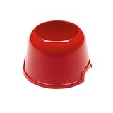Ferplast PARTY 14 kunststof voerbak water rood blauw honden grote oren, Ø 19 x h 12 cm - 0,5 l