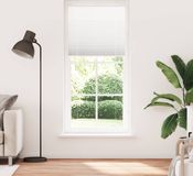 Maison Exclusive - Plissé, blanc, 95x200 cm. Largeur du tissu : 94,4 cm. Matière : polyester