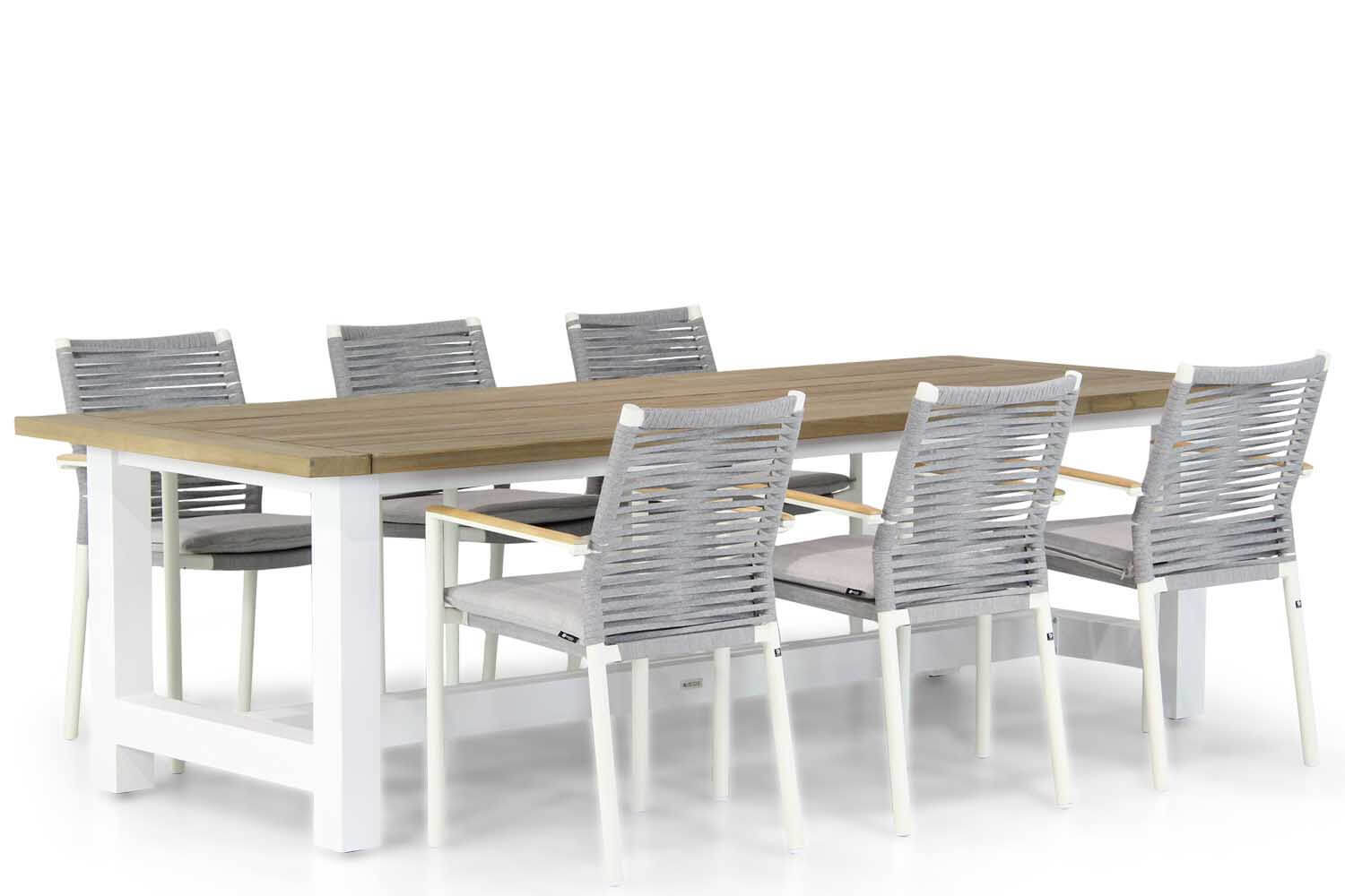 Santika Furniture Santika Giovane/Los Angeles 260 cm dining tuinset 7-delig