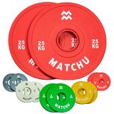 Matchu sports MATCHU - Fractional plates - Mini halterschijven - 2.5 KG - Rood - Set van 2 stuks