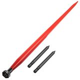 VEVOR Hooispuit, 125 cm, hooibergpen, capaciteit 1360 kg, snelspanbalpunt, vierkant, 4,5 cm breed, rood gecoate balvork, met 2 stabiliserende lansen