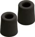 Benson Deurbuffers / deurstoppers rubbers - 2x - zwart - 60 x 40 mm - met schroefbevestiging