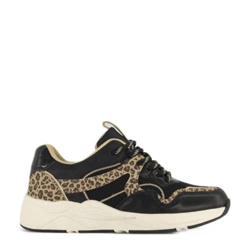 Graceland chunky sneakers zwart/panter