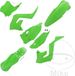 Polisport Kit Restyling Kawasaki Kx125/250 03-08 Groen