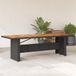 Prolenta Maison Exclusive - Table de jardin avec plateau en bois noir 240 x 90 x 75 cm en rotin synthétique