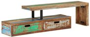 vidaXL Meuble TV (118-200) x 30 x 40 cm bois recyclé massif
