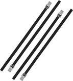 ProPlus Caravan/Camper Fietsen Spanbanden/Sjorbanden/Bindriemen - 8x Stuks - 200 cm - Zwart