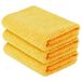Amazon Basics microvezeldoeken voor auto's, dubbelzijdig schoonmaakdoekje, 3 stuks, 40 × 40cm, geel