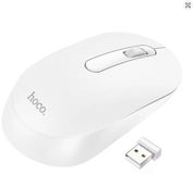 Hoco Draadloze Muis - Stille Draadloze Computer Muis - Compact en Rechts- en Linkshandig Gebruik - Wit