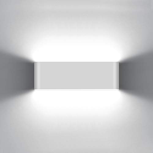 KAWELL 20 W moderne wandlamp LED wandlamp Up Down aluminium wandverlichting waterdicht IP65 binnen buiten voor slaapkamer badkamer woonkamer hal trappen gang wit 6000 K