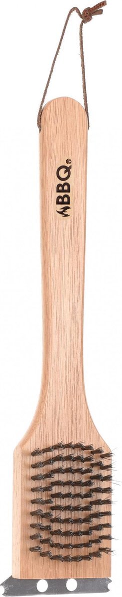 BBQ borstel voor barbecuereiniging hout 30 cm