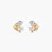 Histoire d'Or Fulvie Boucles D'oreilles Puces Fulvie Double Dauphins Or Bicolore