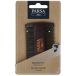 PARSA MEN Peigne à barbe double en bois antistatique avec dents fines et grossières pour moustaches et barbes de poche