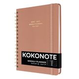 Kokonote Academische Agenda 2026-2027 Weekoverzicht - Rose Nude