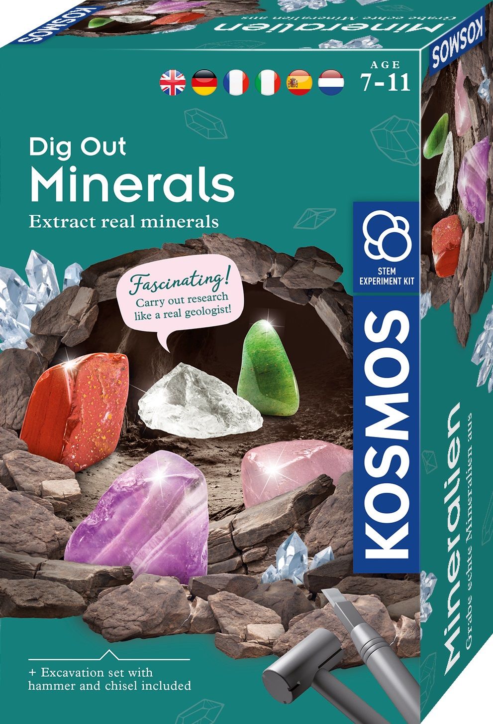 Kosmos Dig Out Minerals - Wetenschapsdoos - Kinderen