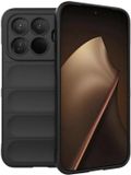 Techsuit Hoesje geschikt voor Xiaomi 15T Pro - Magic Shield Silicone Back Cover - Zwart