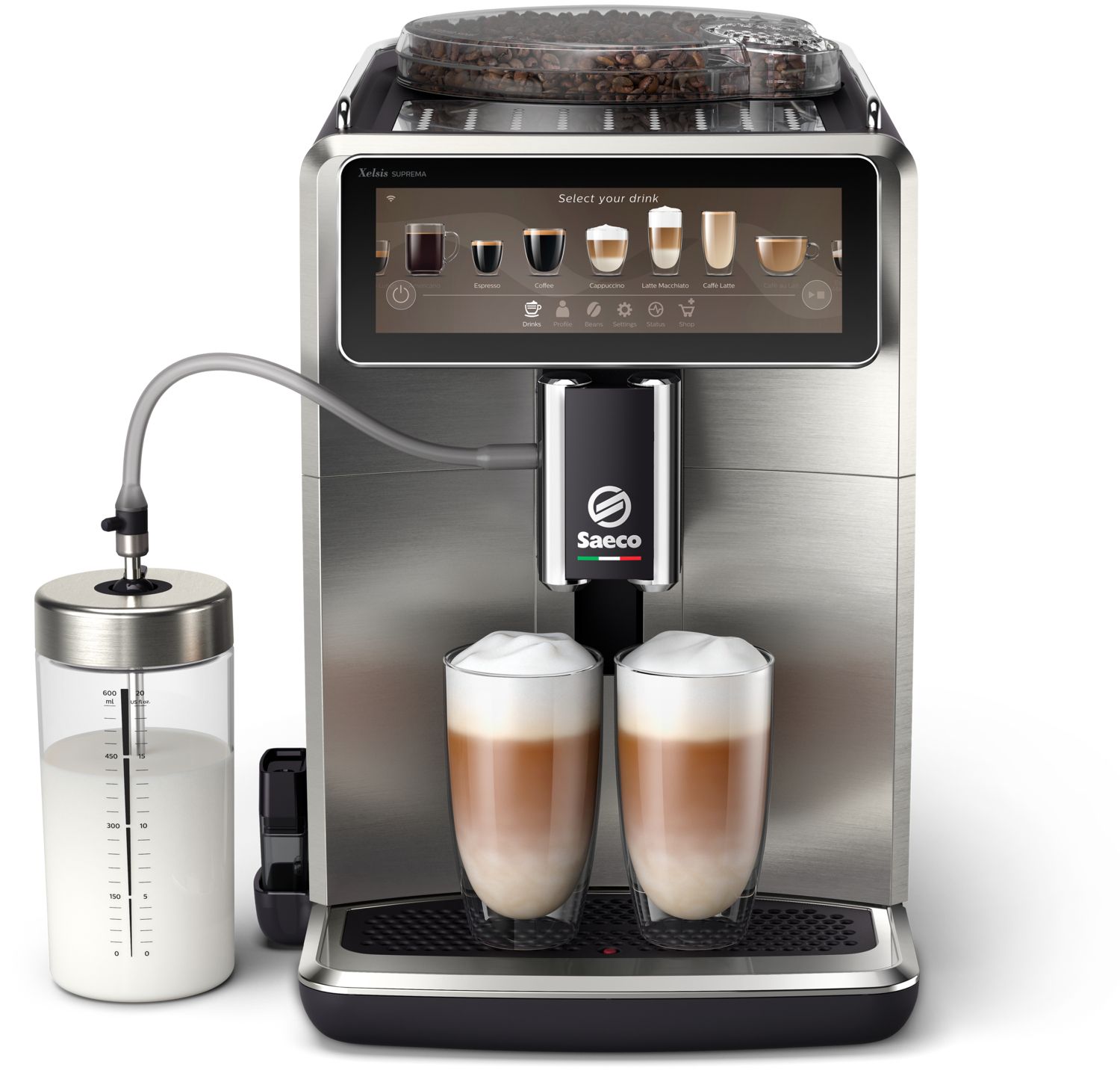 Saeco Xelsis Suprema SM8885 - Volautomatische Espressomachine - Zilver