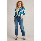 White Stuff Annie Jersey Shirt White Multi