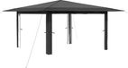 vidaXL Gazebo zonder zijwand 4 x 4 m lichtgrijs en antracietkleurig