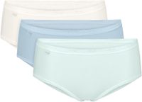 Sloggi Dames Sloggi Basic Midi C3p slipje, Medium grijs mengsel.