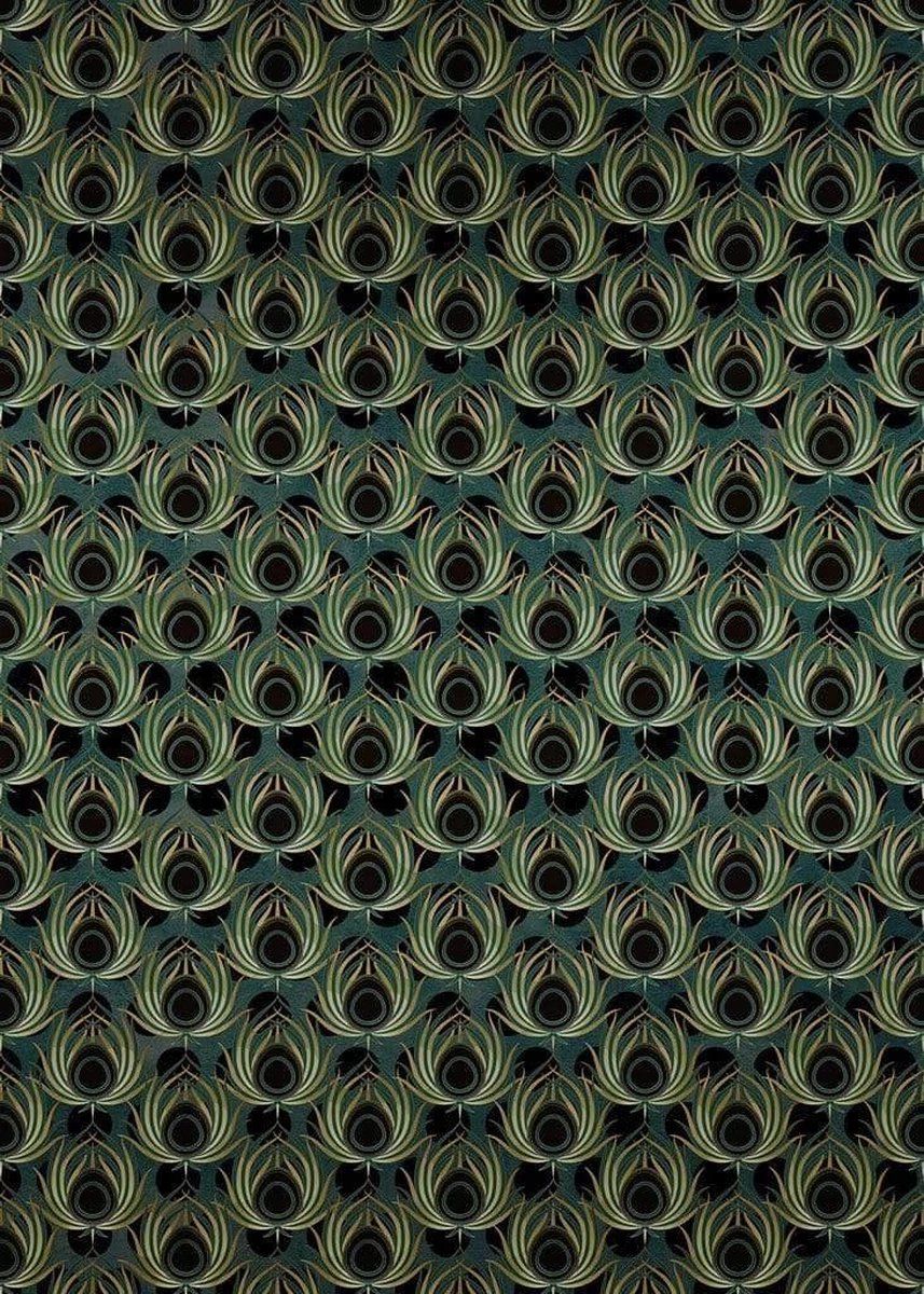 KOMAR Paon Vert Vlies Fotobehang 200x280cm 4-banen
