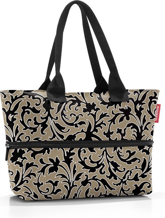 reisenthel Shopper E1 Shopper Schoudertas - 12L - Baroque Marble Zwart