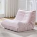 Fauteuil en tissu, modèle « bean bag », pour adultes, en forme de fauteuil près d'une cheminée, couleur rose
