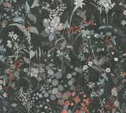 A.S. Création DROOGBLOEMEN BEHANG | Landelijk - zwart oranje turquoise - The Bos